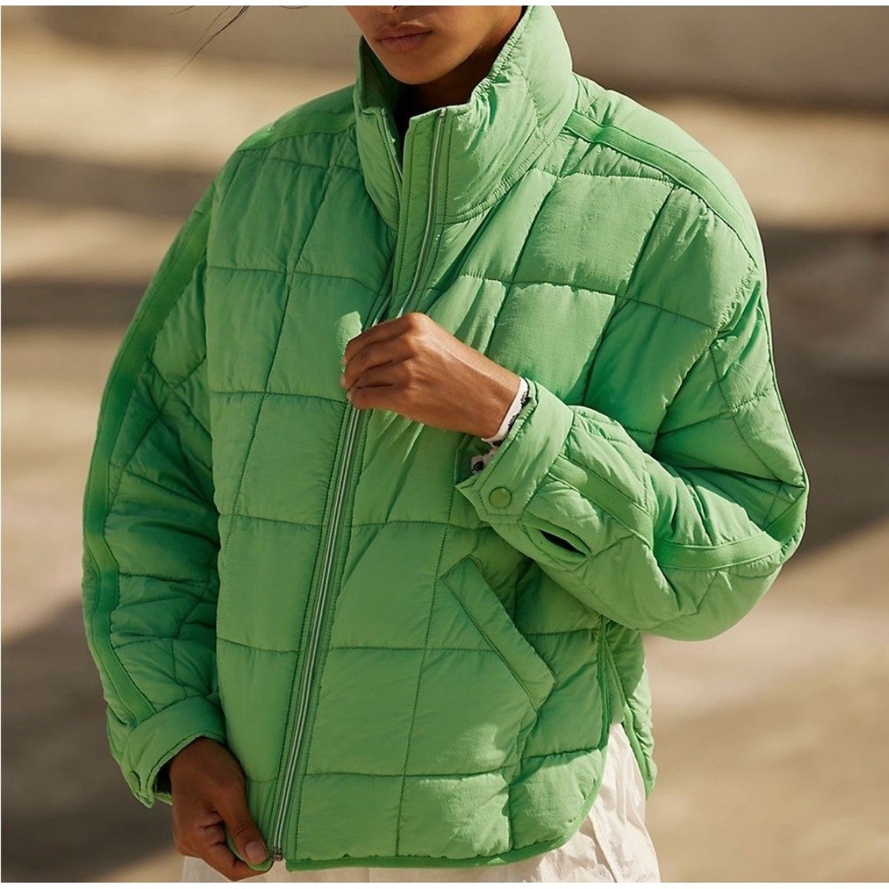 FP Movement Pippa Packable Puffer Jacket Free People Size XL Seafoam Green